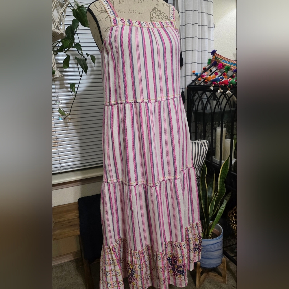 Sundance Embroidered Cotton Sun Maxi Dress